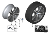 Diagram for BMW 428i Alloy Wheels - 36116883015