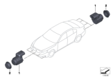 Diagram for 2015 BMW 640i Gran Coupe Parking Sensors - 66209233040
