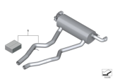 Diagram for BMW M340i Exhaust Resonator - 18302464492