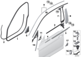 Diagram for 2015 BMW 435i Gran Coupe Weather Strip - 51357310211