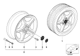 Diagram for 2001 BMW Z3 Alloy Wheels - 36111092230