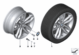 Diagram for BMW X6 Alloy Wheels - 36116851074