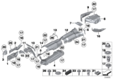 Diagram for BMW M5 Exhaust Heat Shield - 51487193499