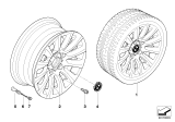 Diagram for 2006 BMW 325i Alloy Wheels - 36116783628