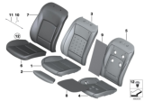 Diagram for BMW 550i GT xDrive Seat Cushion Pad - 52107310120