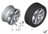 Diagram for BMW 640i Gran Coupe Alloy Wheels - 36116777654