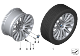 Diagram for BMW 550i GT Alloy Wheels - 36116775404