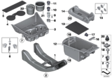 Diagram for 2016 BMW X4 Cup Holder - 51169301722