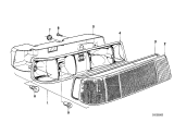 Diagram for 1981 BMW 320i Back Up Light - 63211367479