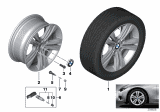 Diagram for BMW 320i xDrive Alloy Wheels - 36116796239