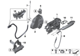 Diagram for BMW 550i GT xDrive Door Latch Cable - 51217197800