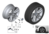 Diagram for BMW 330e Alloy Wheels - 36116796247