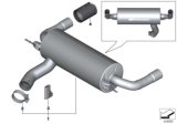 Diagram for BMW 340i xDrive Exhaust Resonator - 18302424608