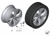 Diagram for 2009 BMW X6 Alloy Wheels - 36116791415