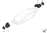 Diagram for 2013 BMW 640i Parking Assist Distance Sensor - 66209297700