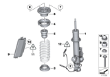 Diagram for BMW 650i xDrive Gran Coupe Shock Absorber - 37126857697