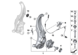Diagram for BMW 750i xDrive Steering Knuckle - 31206884380