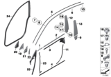 Diagram for BMW 550i GT xDrive Door Moldings - 51337243869