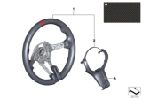 Diagram for BMW 430i xDrive Gran Coupe Steering Wheel - 32302230188