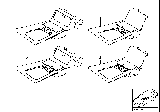 Diagram for 1998 BMW 750iL Center Console Base - 51162423073
