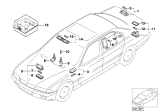 Diagram for 1995 BMW 750iL Interior Light Bulb - 63318385358