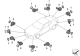 Diagram for BMW M850i xDrive Parking Assist Distance Sensor - 66208745307
