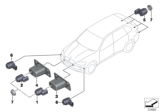 Diagram for 2013 BMW 640i Parking Assist Distance Sensor - 66209233028