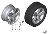 Diagram for 2010 BMW Z4 Alloy Wheels - 36116785249