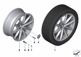 Diagram for 2015 BMW X1 Alloy Wheels - 36116789150