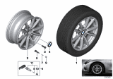 Diagram for BMW 320i xDrive Alloy Wheels - 36116796236