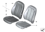 Diagram for BMW 428i Gran Coupe Seat Cushion Pad - 52107344904