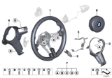 Diagram for BMW 328i GT xDrive Steering Wheel - 32307848339