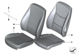 Diagram for BMW X3 Seat Cushion Pad - 52107240057