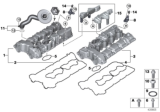 Diagram for 2012 BMW X5 M Valve Cover Gasket - 11127566288