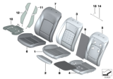 Diagram for BMW 550i GT xDrive Seat Cushion Pad - 52107228715