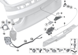 Diagram for BMW X3 Tailgate Lock Actuator Motor - 51247269544