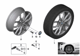 Diagram for 2016 BMW X1 Alloy Wheels - 36106877550