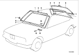 Diagram for 1981 BMW 733i Weather Strip - 51311871254