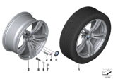 Diagram for 2016 BMW M5 Alloy Wheels - 36112284599