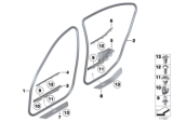 Diagram for 2015 BMW Alpina B7 Door Seal - 51727231341