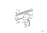 Diagram for 1975 BMW 530i Fender Splash Shield - 51711852735