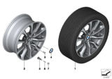 Diagram for 2012 BMW 550i xDrive Alloy Wheels - 36116857666