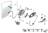 Diagram for BMW M550i xDrive Door Latch Cable - 51225A077A2