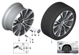 Diagram for BMW X6 Alloy Wheels - 36116859423