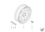 Diagram for 2000 BMW X5 Alloy Wheels - 36116750316