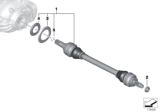 Diagram for 2014 BMW 535d Axle Shaft - 33207581017