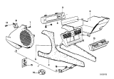 Diagram for 1980 BMW 528i Center Console Base - 51161848157