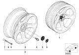 Diagram for 2000 BMW X5 Alloy Wheels - 36111096227