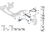 Diagram for BMW 840i xDrive Gran Coupe Control Arm - 31106886911