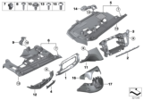 Diagram for BMW 550i GT Steering Column Cover - 51458056782